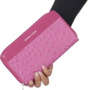 Leather Wallet-Ostrich Embossed, NWT